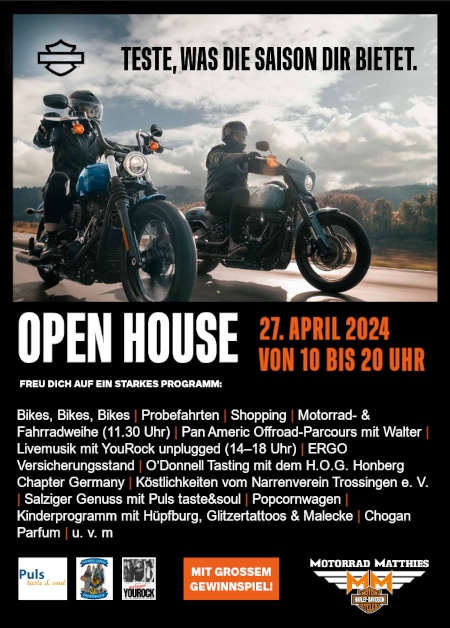 Open-House-Party am 27. April