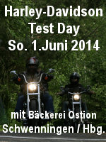 Harley-Davidson Test Day bei und mit
Raffaele Ostion