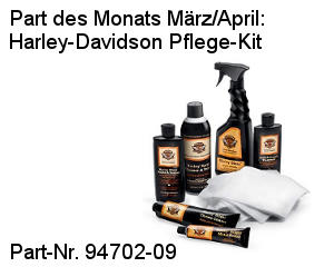 Harley-Davidson Part des Monats M&auml;rz / April: Pflege-Kit, Part-Nr. 94702-09