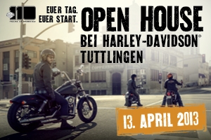 Open House zum Saisonstart am 13. April bei Motorrad-Matthies / Harley-Davidson Tuttlingen