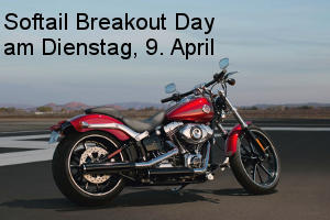 Tag der Softail Breakout am 9. April bei Motorrad-Matthies - Harley-Davidson Tuttlingen
