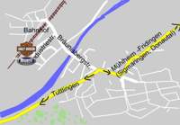 Weg durch Tuttlingen-Nendingen