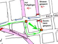 Umleitung in Tuttlingen