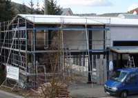 Werktstatt mit Dach