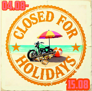 Betriebsferien / wir haben geschlossen