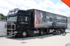 Harley on Tour 2012 in Tuttlingen: Der Demo-Truck ist da. Es kann losgehen.