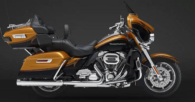 CVO Electra Glide Ultra Limited 2015 in Gold Rush / Carbon Dust
