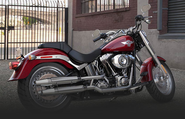 Softail Fat Boy 2015 in Mysterious Red Sungo