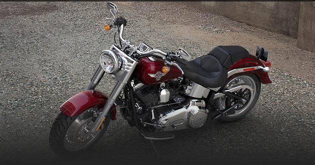 Softail Fat Boy 2015 in Mysterious Red Sungo