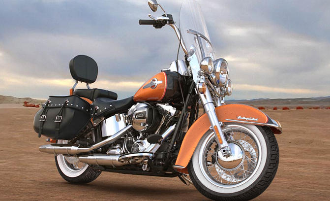 Softail Heritage Classic Modell 2016 in Amber Whiskey & Vivid Black Softail Heritage Classic Modell 2016 in Amber Whiskey & Vivid Black