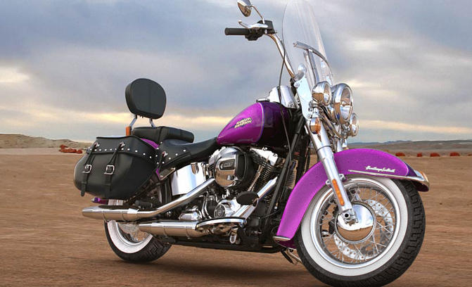 Softail Heritage Classic Modell 2016 in Purple Fire & Blackberry Smoke Softail Heritage Classic Modell 2016 in Purple Fire & Blackberry Smoke