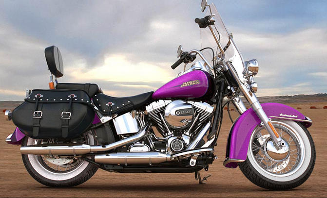 Softail Heritage Classic Modell 2016 in Purple Fire & Blackberry Smoke Softail Heritage Classic Modell 2016 in Purple Fire & Blackberry Smoke