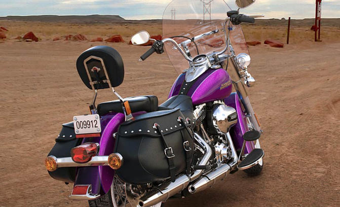 Softail Heritage Classic Modell 2016 in Purple Fire & Blackberry Smoke Softail Heritage Classic Modell 2016 in Purple Fire & Blackberry Smoke