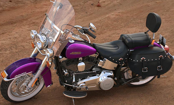 Softail Heritage Classic Modell 2016 in Purple Fire & Blackberry Smoke