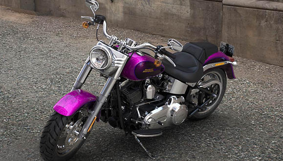 Softail Fat Boy Modell 2016 in Purple Fire & Blackberry Smoke