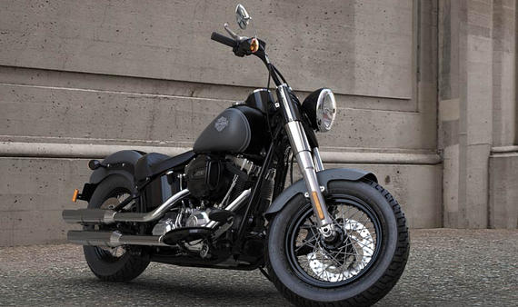 Softail Slim Modell 2016 in Charcoal Satin & vivid Black Satin