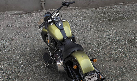 Softail Slim Modell 2016 in Olive Gold Softail Slim Modell 2016 in Olive Gold
