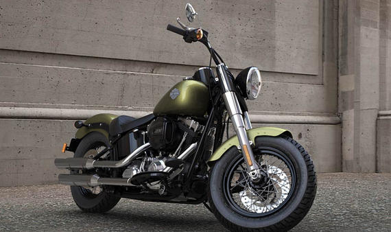 Softail Slim Modell 2016 in Olive Gold