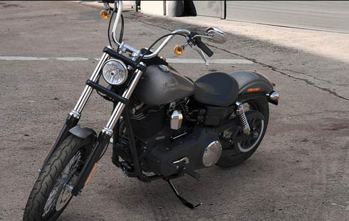 Dyna Street Bob Modell 2016 in Charcoal Pearl