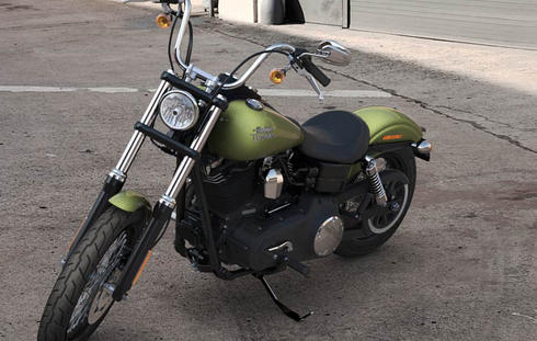 Dyna Street Bob Modell 2016 in Olive Gold