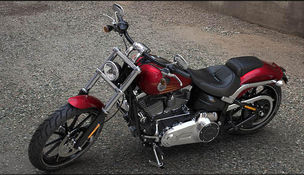 Softail Breakout Modell 2016 in Velocity Red Sunglo Softail Breakout Modell 2016 in Velocity Red Sunglo