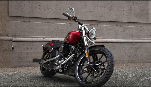 Softail Breakout Modell 2016 in Velocity Red Sunglo