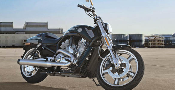 Motorrad Hebebühne XL für Harley Davidson V-Rod Muscle Blau Scherenheber 