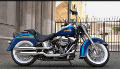 Softail Deluxe Modell 2017 in Bonneville Blue  & Falhorn Blue (2017 neu)