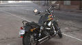 Dyna Wide Glide Modell 2017 in Black Denim with Flames