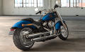 Softail Fat Boy Modell 2018 in 115th Anniversary /<br>Legend Blue Denim