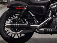 Sportster XL 1200 Roadster / Shorty-Duals, schwarze Hitzeschilde