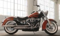 Softail Deluxe Modell 2019 in Scorched Orange / Black Denim