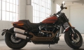 Softail Fat Bob Modell 2019 in Scorched Orange / Black Denim