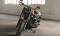 Softail Fat Bob Modell 2019 in Scorched Orange / Black Denim