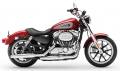 Sportster XL 883 SuperLow Modell 2019 in Wicked Red / Barracuda Silver