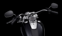 Softail Deluxe / Verchromter Pull Back-Lenker