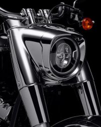 Softail Fat Boy 114 / Charakteristische LED-Frontscheinwerfer