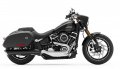 Softail Sport Glide Modell 2021 in Vivid Black / Koffer in Denim