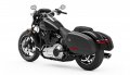 Softail Sport Glide Modell 2021 in Vivid Black / Koffer in Denim