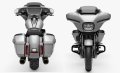 CVO Street Glide Modell 2023 in Dark Platinum with Pinstripes